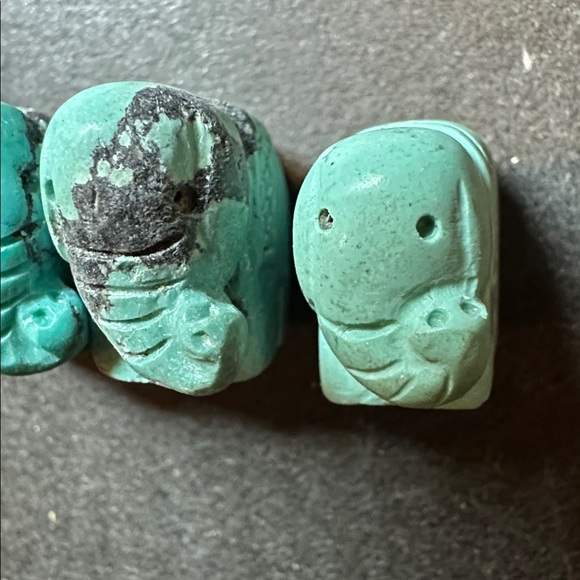 Rare Vintage Turquoise Elephant beads bundle - Picture 5 of 7